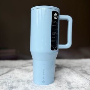 Hydrojug Light Blue 40OZ Traveler glitter tumbler NWT
